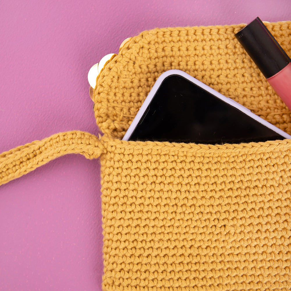 Tas — gemaakt met Pailletten Clutch Haakpakket (4)
