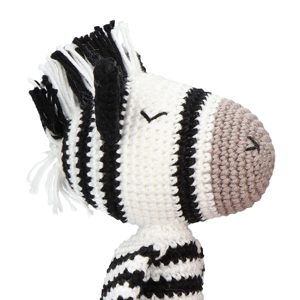 Zapp zebra — gemaakt met Patronenbundel Yarn and Colors Zoo-Animals