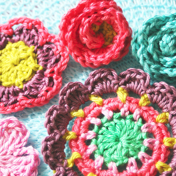 Patroon Haak-aan bloemen (Digital)