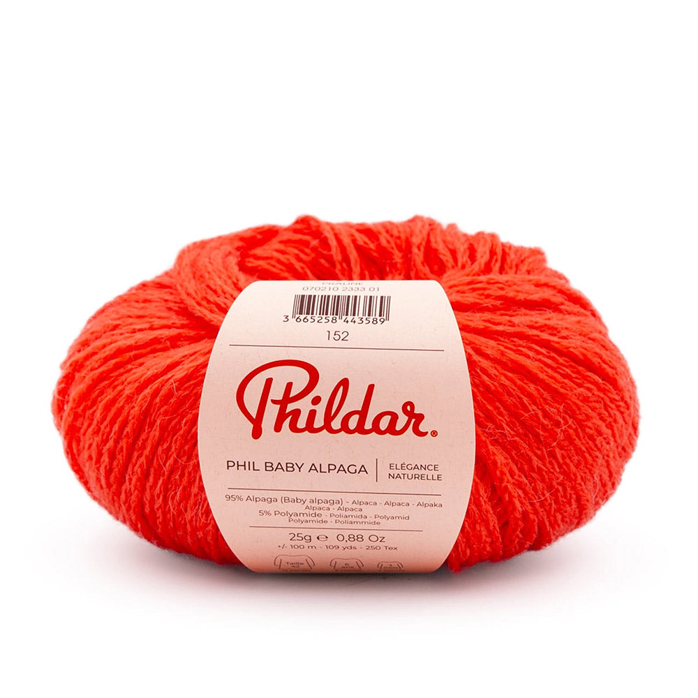 Phildar Phil Baby Alpaga 2459 Vermiljoen