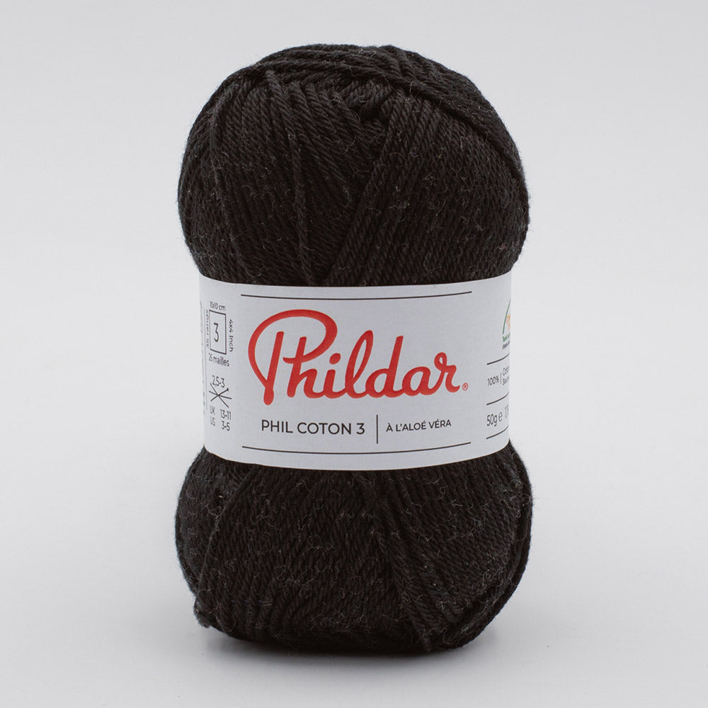 Phildar Phil Coton 3 1200 Zwart
