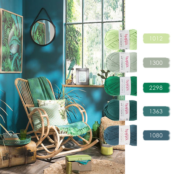 Kleurencombinaties urban — gemaakt met Phildar Phil Coton