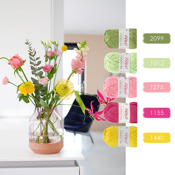 Kleurencombinaties kleur — gemaakt met Phildar Phil Coton