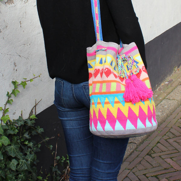 Tapestry tas haakpakket — gemaakt met Phildar Phil Coton