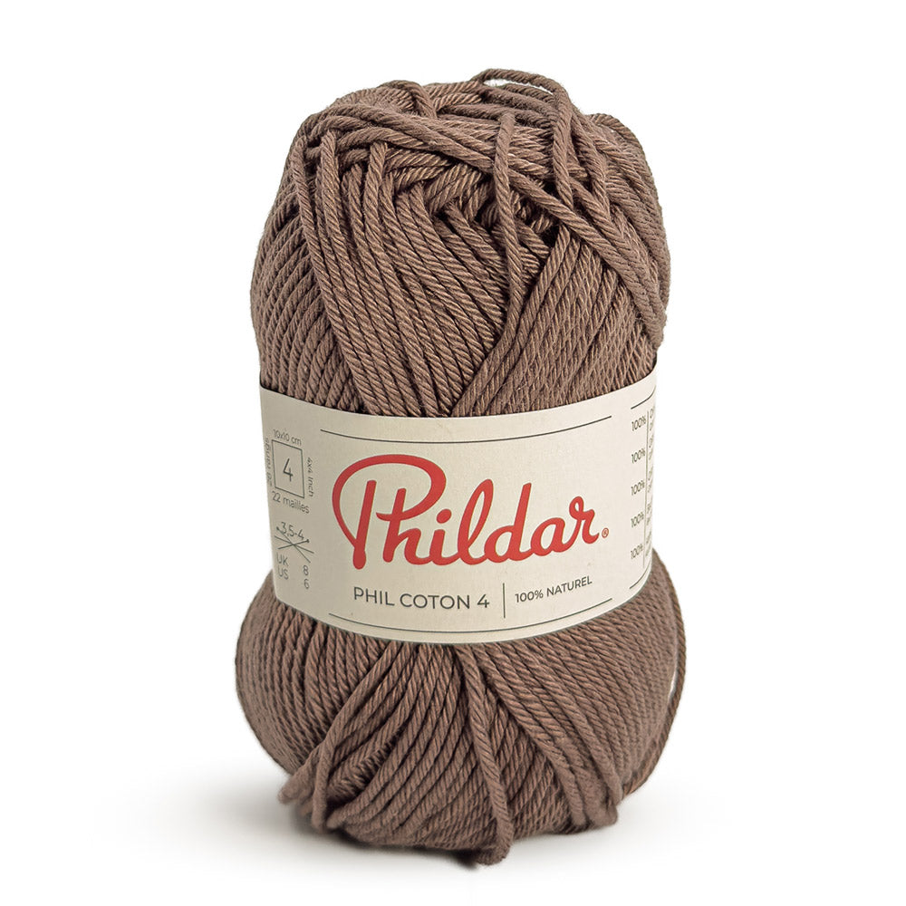 Phildar Phil Coton 4 2164 Gekonfijte kastanje