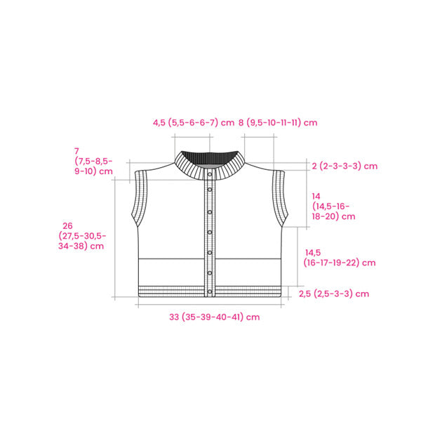 Gbp nldeen — gemaakt met Piuma Mini & Me vest (Kind) Garen- en Breipakket