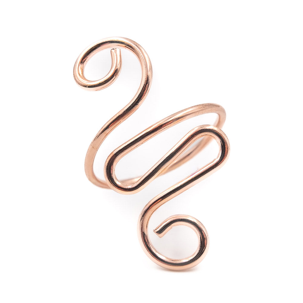 PPY Draadgeleider Ring Roségoudkleur (2)