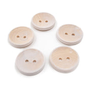 PPY Houten Knopen Gebleekt Set van 5 22 mm