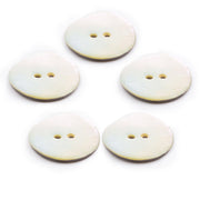 PPY Knopenset 5 Stuks Natuurparelmoer 14 mm