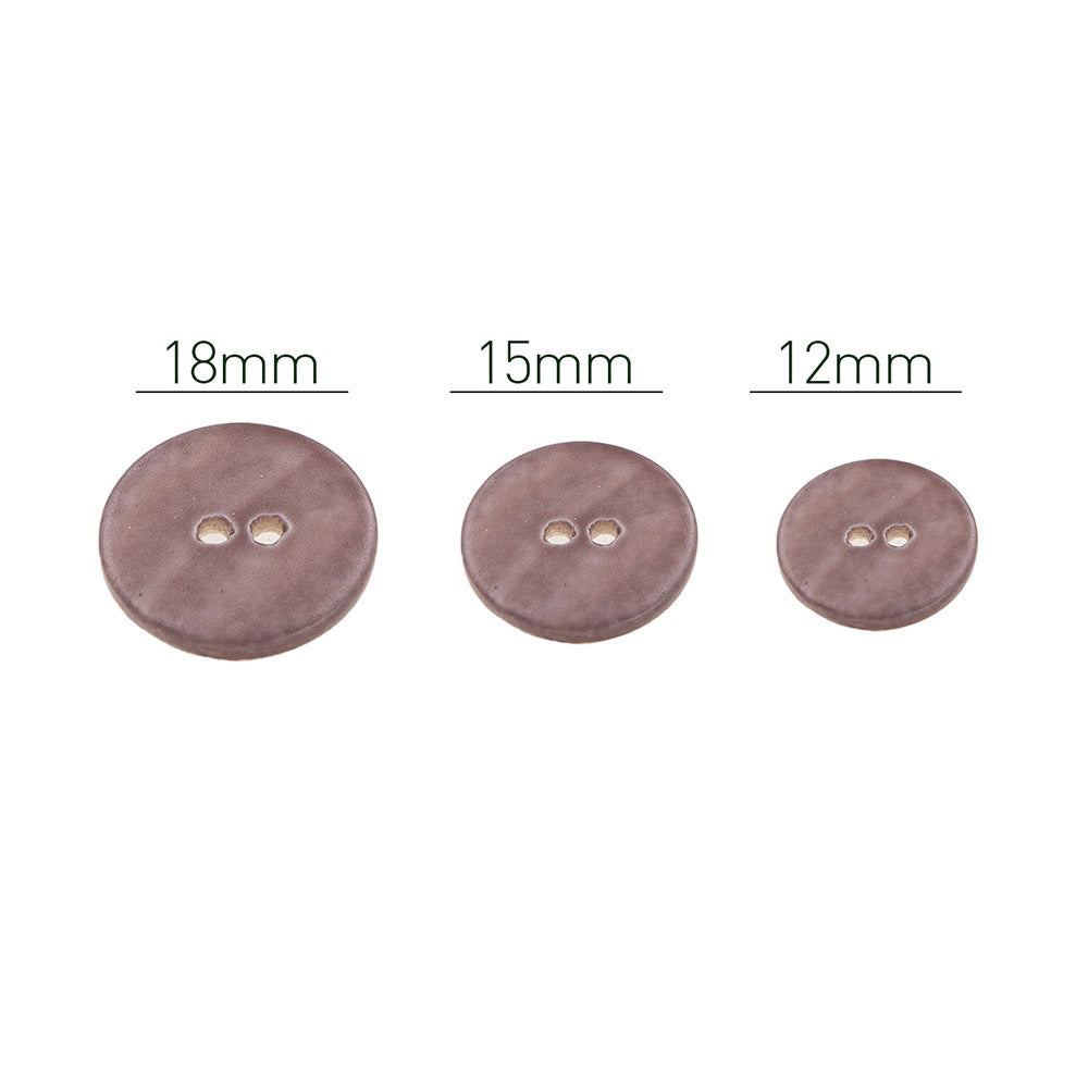 PPY Knopenset Parelmoer Chocolade 5 Stuks 18 mm