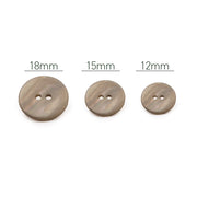 PPY Knopenset Parelmoer Kaki 5 Stuks 18 mm