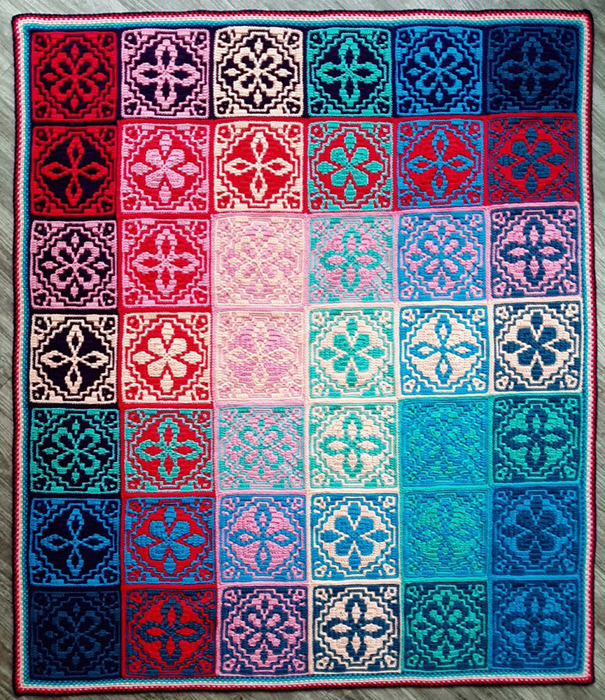 Burst of Joy Deken Garen- & Haakpakket Colour Crafter - Anke Wintermans