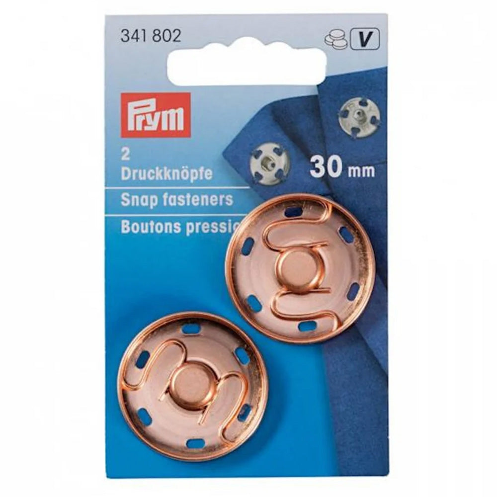 Prym Aannaaidrukknoop Rozegoud 30mm