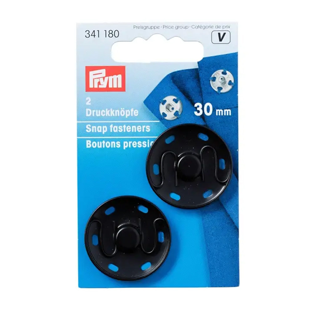Prym Aannaaidrukknopen Zwart 30 mm