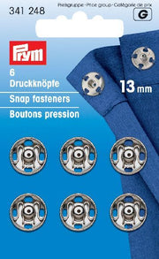 Prym Drukkers Zilver 13mm