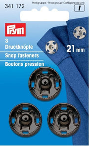 Prym Drukkers Zwart 21mm