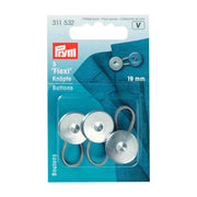 Prym Flexi-knopen met Lus Zilver 19 mm