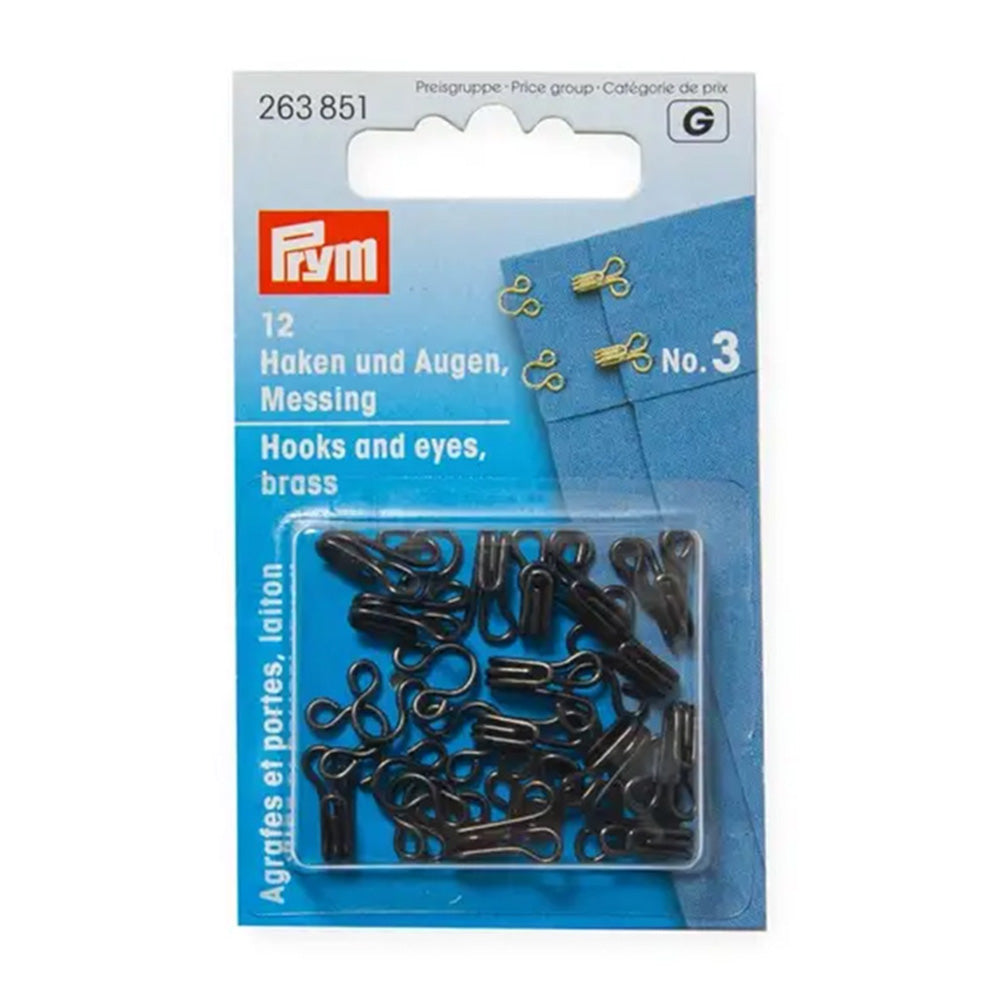 Prym Haken en Ogen No. 3 Zwart