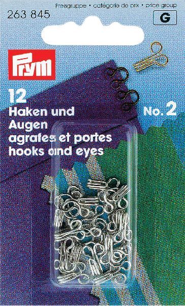Prym Haken en Ogen zilver
