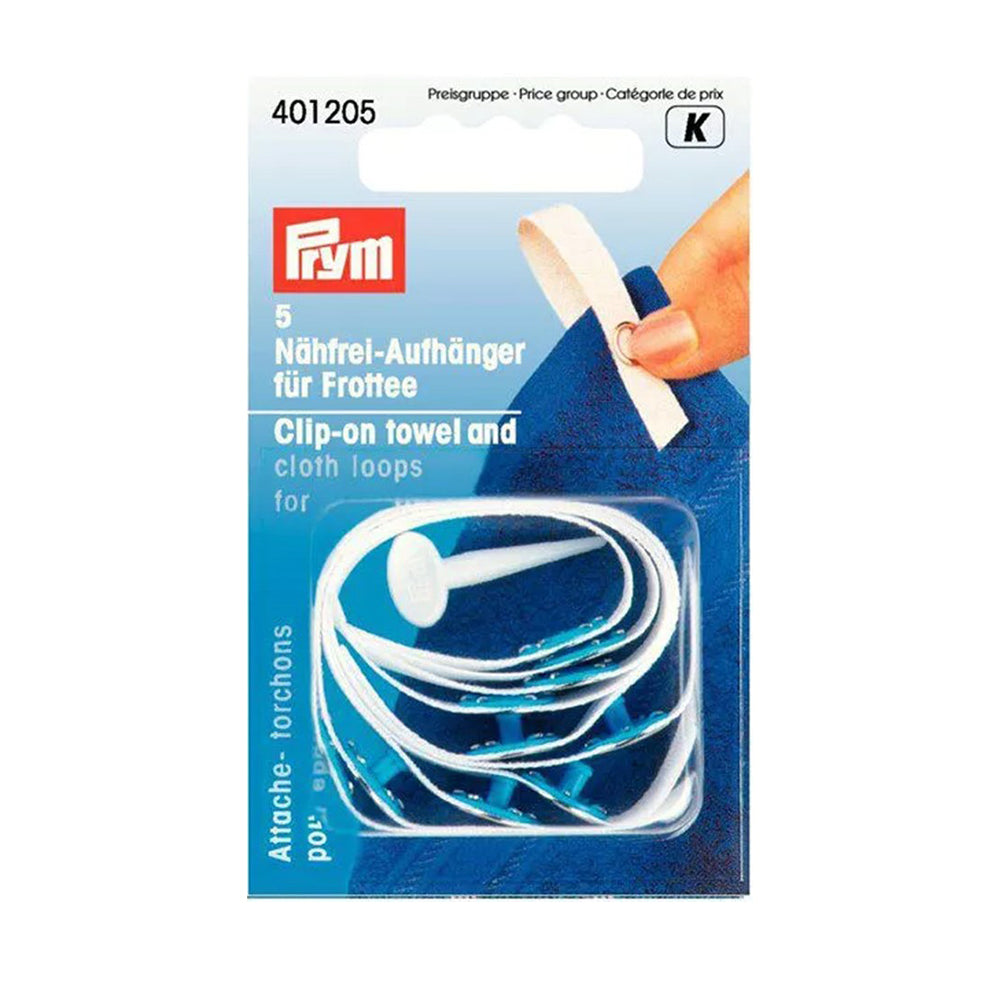 Prym Handdoeklusjes voor Handdoeken met Drukknoop voor Badstof