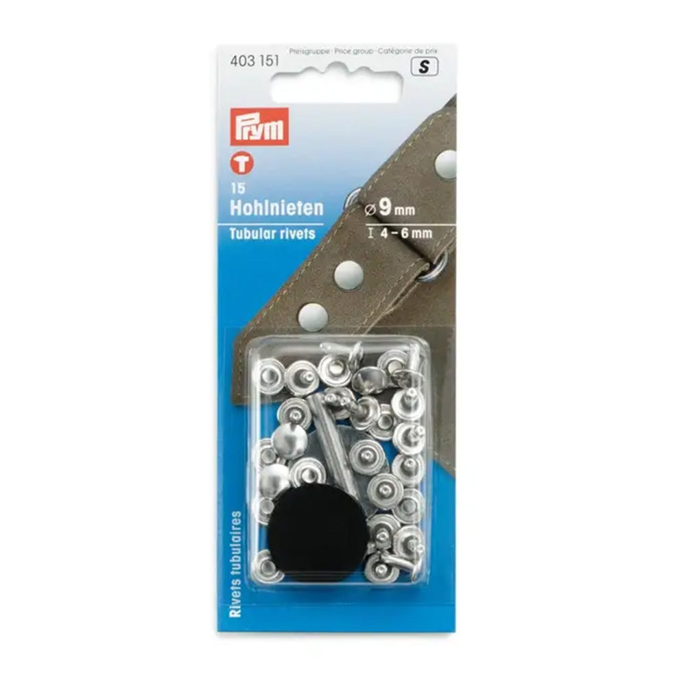 Prym Holle Nieten voor Materiaaldikte 4 - 6 mm Zilver