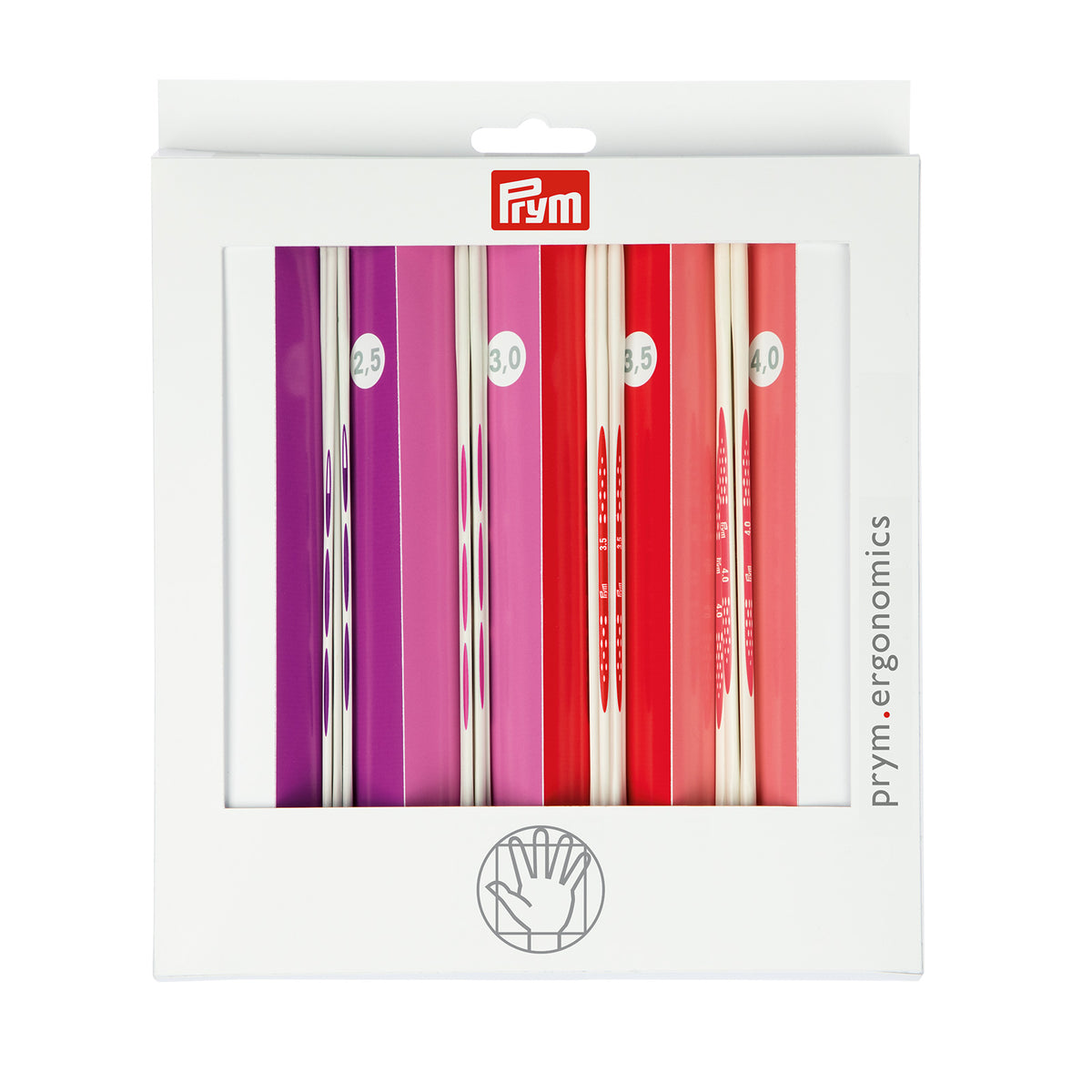Prym Kousenbreinaaldenset Ergonomisch 20 cm 2,50 - 4,00 mm
