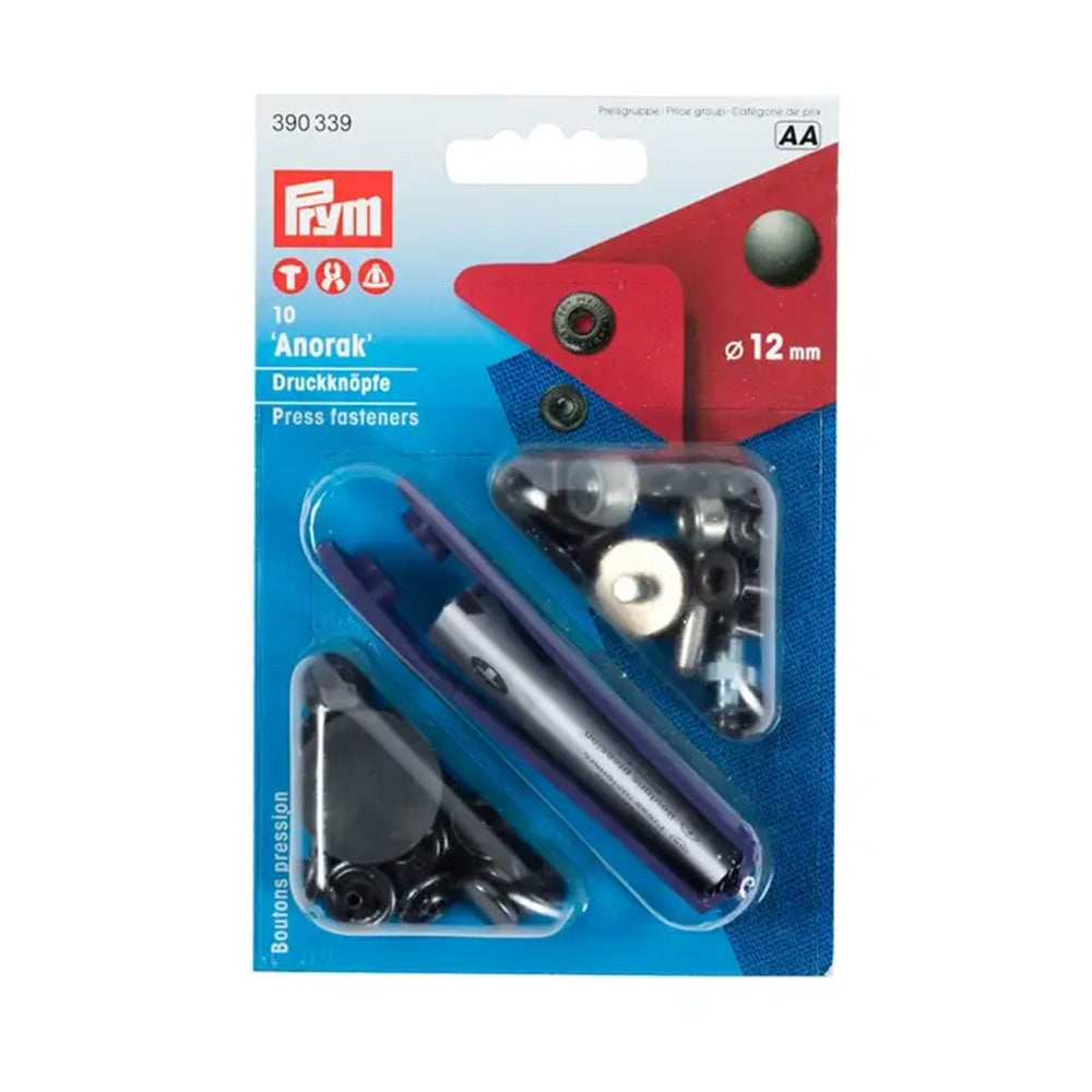 Prym Naaivrije Drukknopen Anorak 12 mm 01 Oudmessing