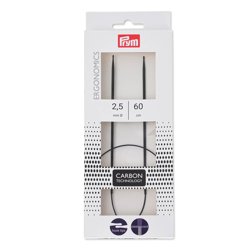 Prym Rondbreinaald Ergonomisch Carbon 60 cm 2,5 mm