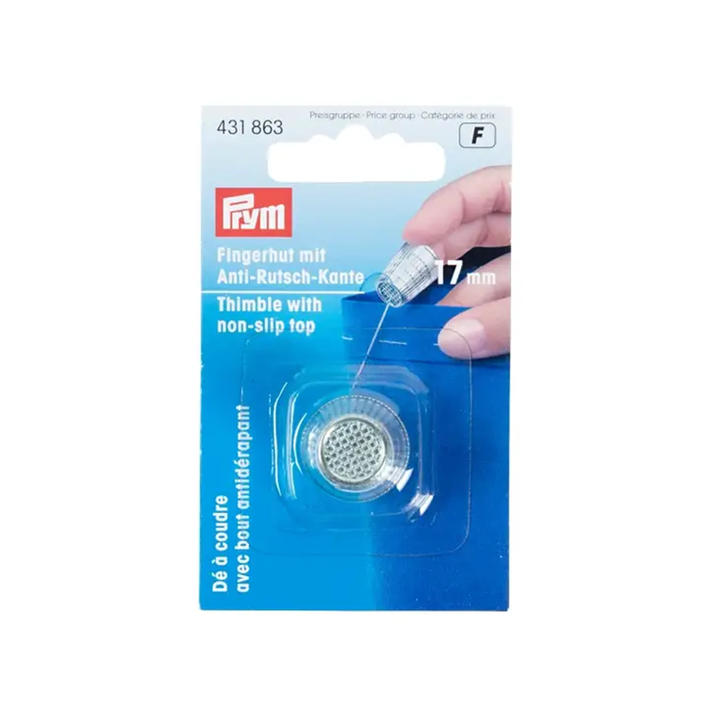 Prym Vingerhoed Zinkdruk Verchroomd Zilver 17mm