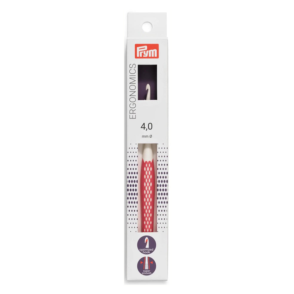 Prym Wolhaaknaald Ergonomisch 16 cm 4,0 mm Oudroze