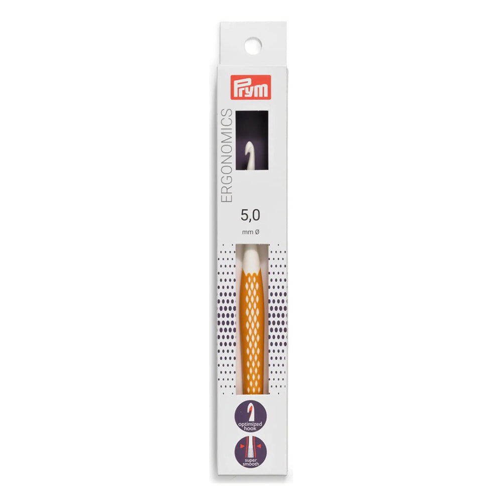 Prym Wolhaaknaald Ergonomisch 16 cm 5,0 mm Honing