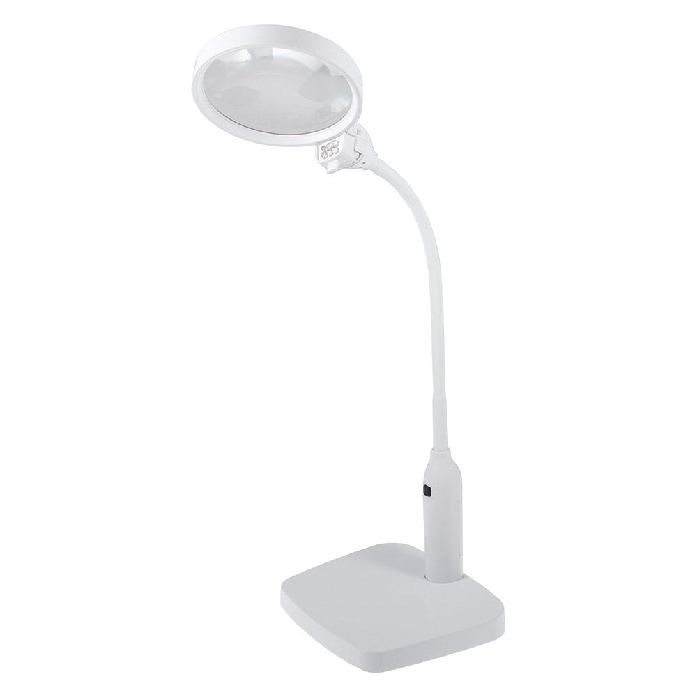 PURElite Multifunctioneel Vergrootglas en Tafellamp: Wit