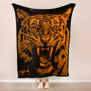 Ravishing Roar tijgerdeken gehaakt in overlay mozaiektechniek