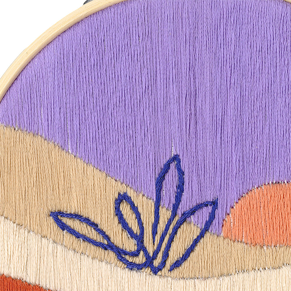 ReStyle Borduurpakket Woestijn zonsopgang 12,7cm rond (2)