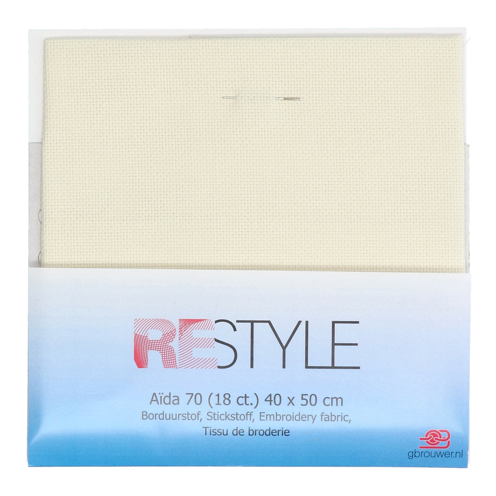 Restyle Borduurstof Aïda 70 (18 ct.) 087 Off-white (2)