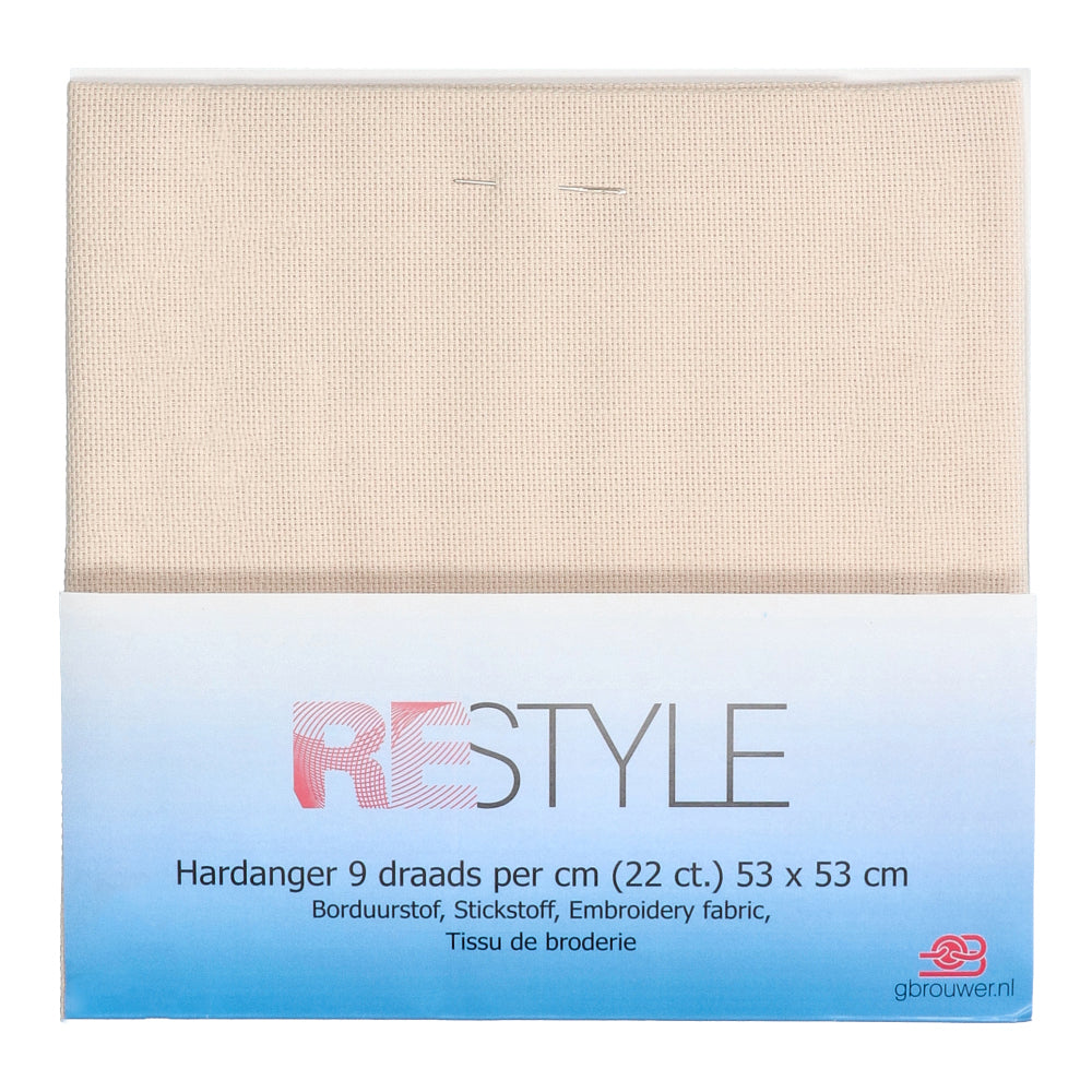 Restyle Borduurstof Hardanger 9 draads per cm (22 ct.) 087 Beige (2)