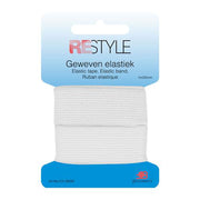 Restyle Geweven Elastiek 25 mm x 1 meter 009 Wit