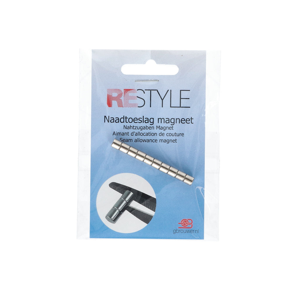 Restyle Naadtoeslag Magneten 5mm 10 stuks