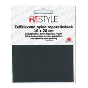 Restyle Reparatiedoek Nylon 10 cm x 20 cm Zelfklevend 002 Grijs