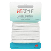 Restyle Super Elastiek Gebreid 6mm x 10 meter 009 Wit