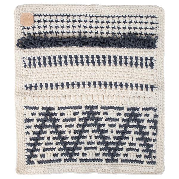 Cream graphite — gemaakt met Reversible Baby Droomdeken 3.0 Haakpakket