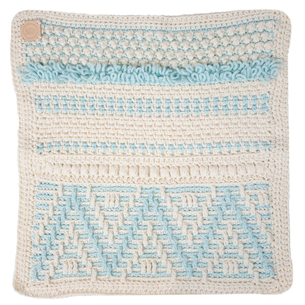 Cream jade gravel — gemaakt met Reversible Baby Droomdeken 3.0 Haakpakket
