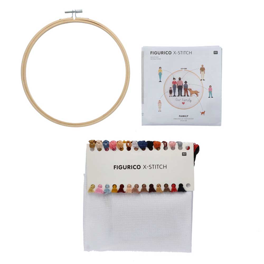 Rico figurico family borduurpakket — gemaakt met Rico Figurico Family Borduurpakket