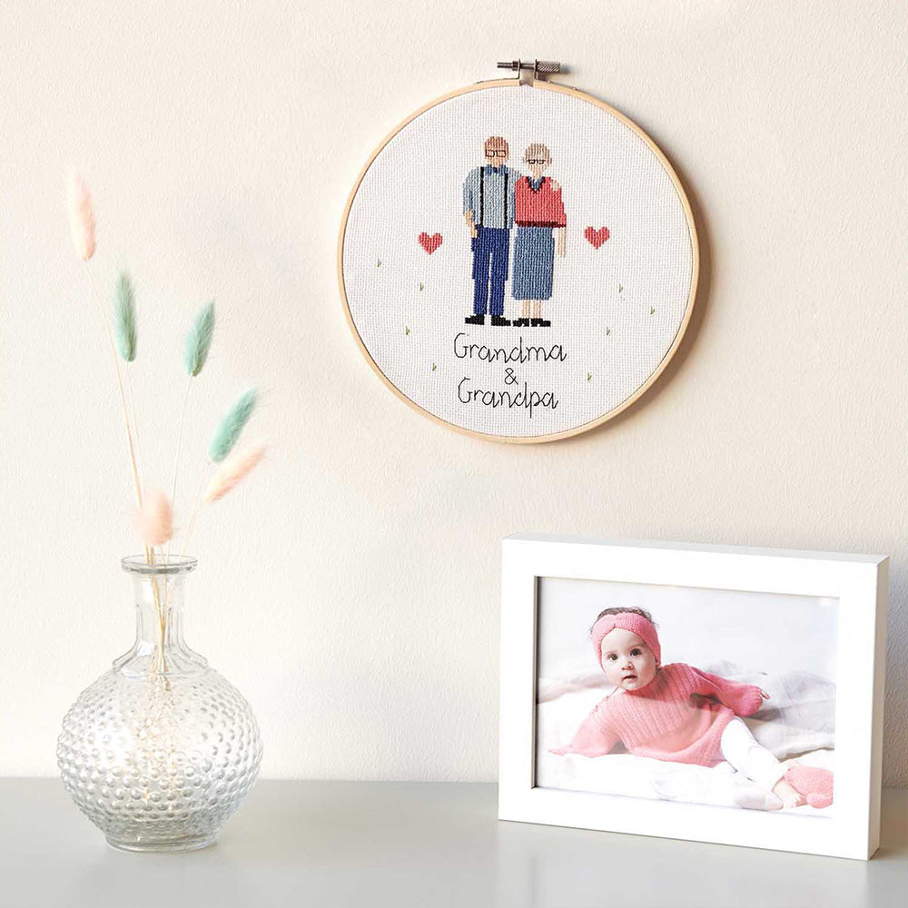 Rico Figurico Grandma & Grandpa Borduurpakket