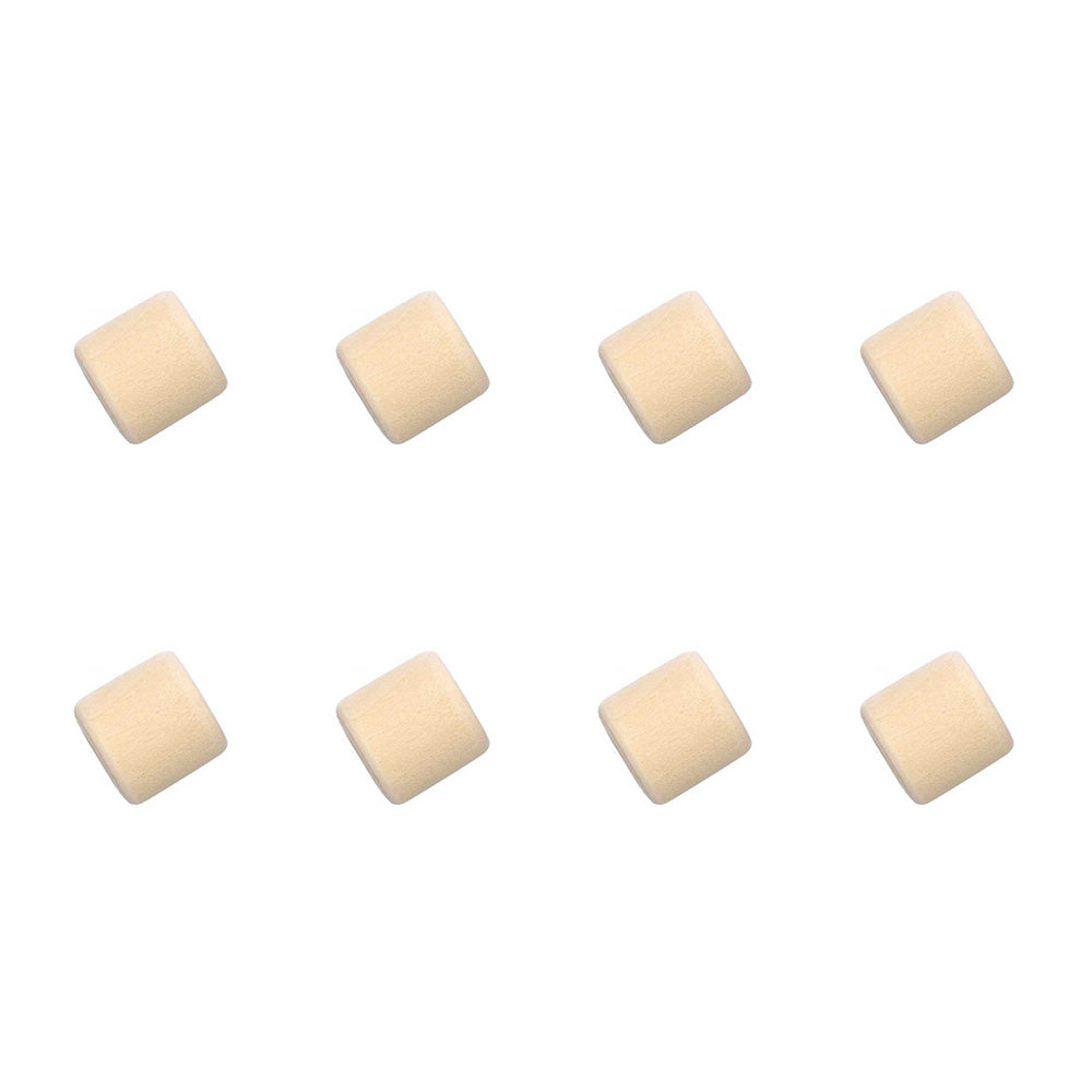 Rico Macramé Houten Kralen 17x17mm Natural - 8 stuks