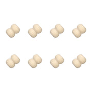 Rico Macramé Houten Kralen 17x22mm Natural - 8 stuks