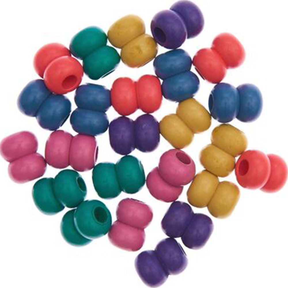 Rainbow — gemaakt met Rico Macramé Houten Kralen 17x22mm Natural - (2)
