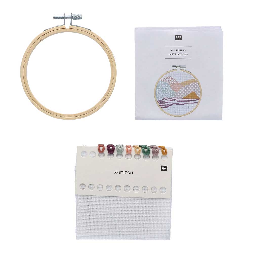 Rico mini kit landschap borduurpakket — gemaakt met Rico Mini Kit Landschap Borduurpakket