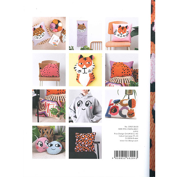Punch needle loco loco no achterkant — gemaakt met Rico Punch Needle No.