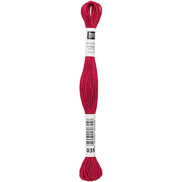 Rico Sticktwist Borduurgaren 8m 035 Salmon Red